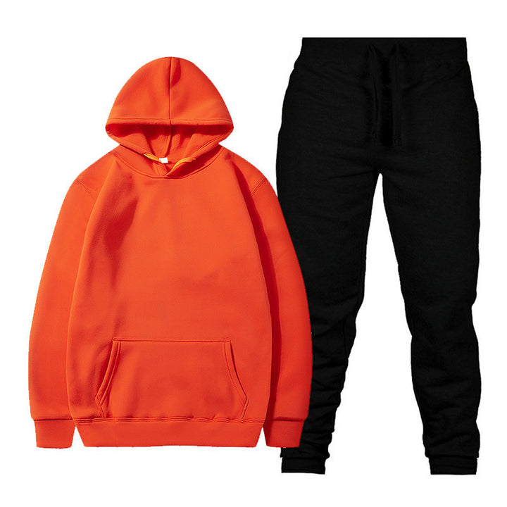 Unisex nan comfortable hoodie jogging suit set with kangaroo pocket, elastic drawstring waistband and ribbed cuffs Mune Fashion