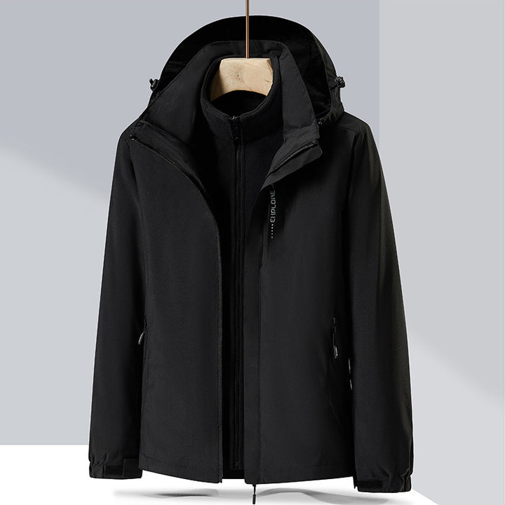 Women three-layer softshell jacket with removable fleece inner jacket Mune Fashion