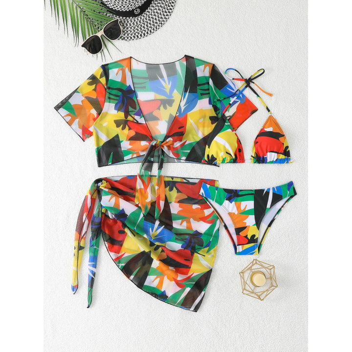 Women's Swim Set with lightweight, transparent Beach Jacket Mune Fashion