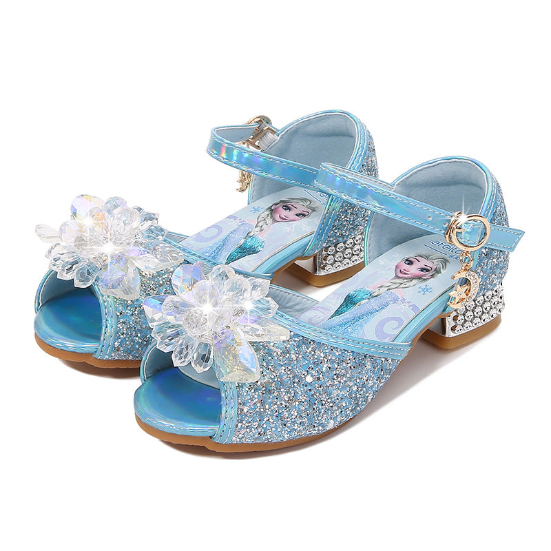 Girls' ballerinas with sparkling accents and floral appliqué Mune Fashion