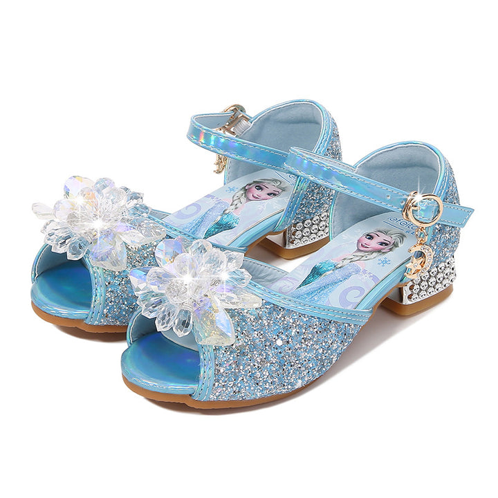 Girls' ballerinas with sparkling accents and floral appliqué Mune Fashion