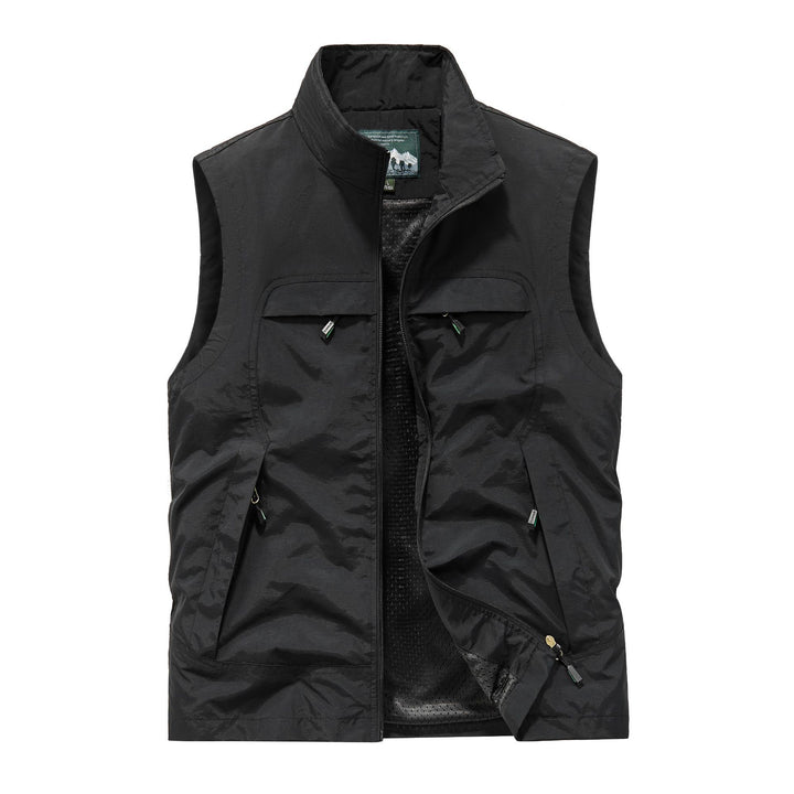 Men's Breathable Photographer Utility Vest with Mesh Lining and Multiple Pockets Mune Fashion