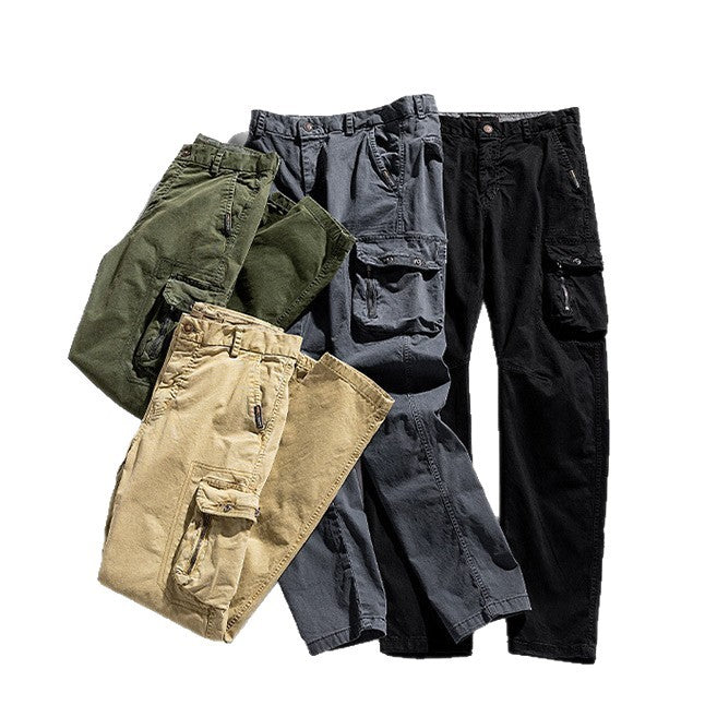 Men's Robust Utility Cargo Pants with Multiple Pockets and Reinforced Knee Areas Mune Fashion