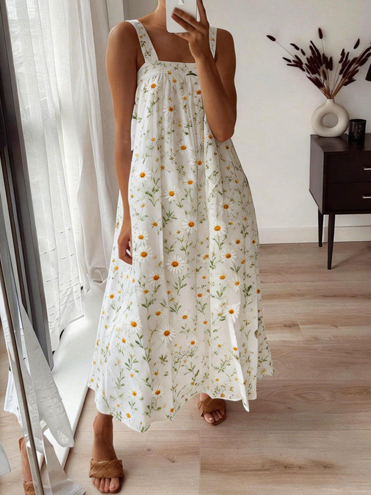 Ladies maxi dress with floral pattern and airy fit Mune Fashion