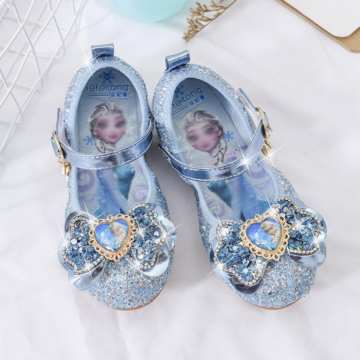 Girls Glittery Ballerina Shoes with Heart Detailing Mune Fashion
