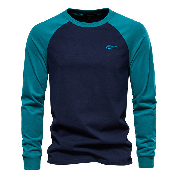 Men's Long Sleeve Shirt with Distinctive Raglan Design Mune Fashion
