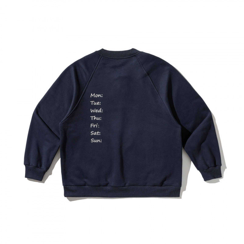 Unisex Oversize Sweatshirt with Henley placket, raglan sleeves and round hand pockets Mune Fashion