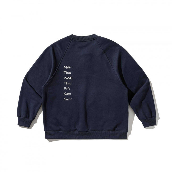 Unisex Oversize Sweatshirt with Henley placket, raglan sleeves and round hand pockets Mune Fashion