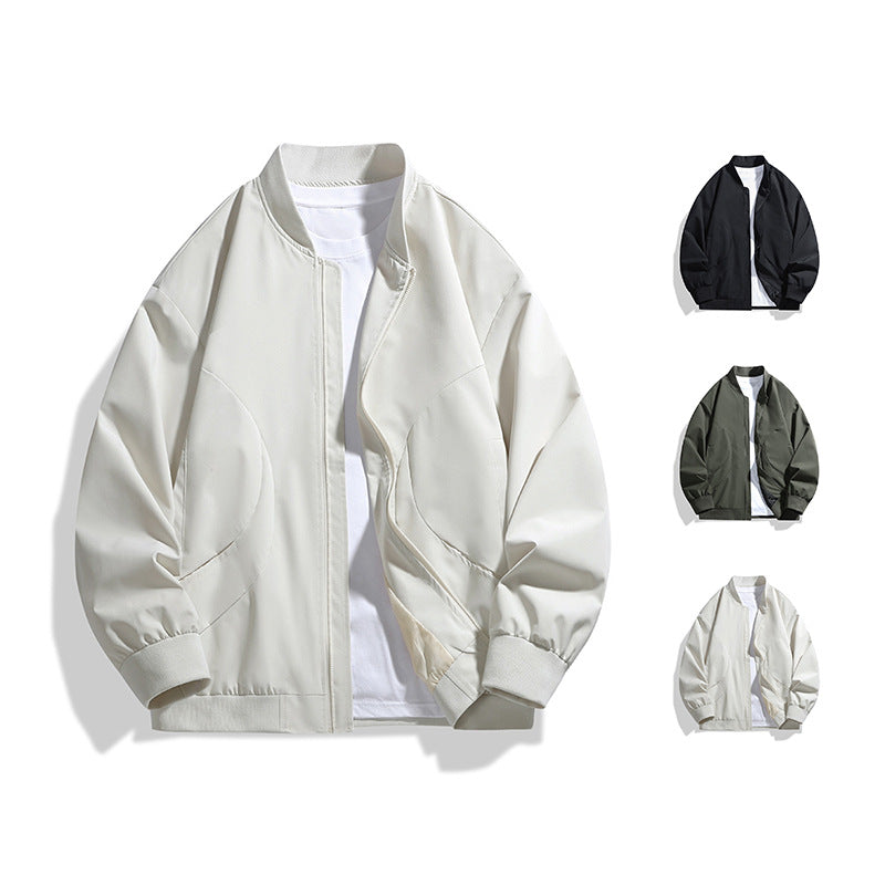 Men's bomber jacket with minimalist quilted structure, windproof and ribbed cuffs Mune Fashion