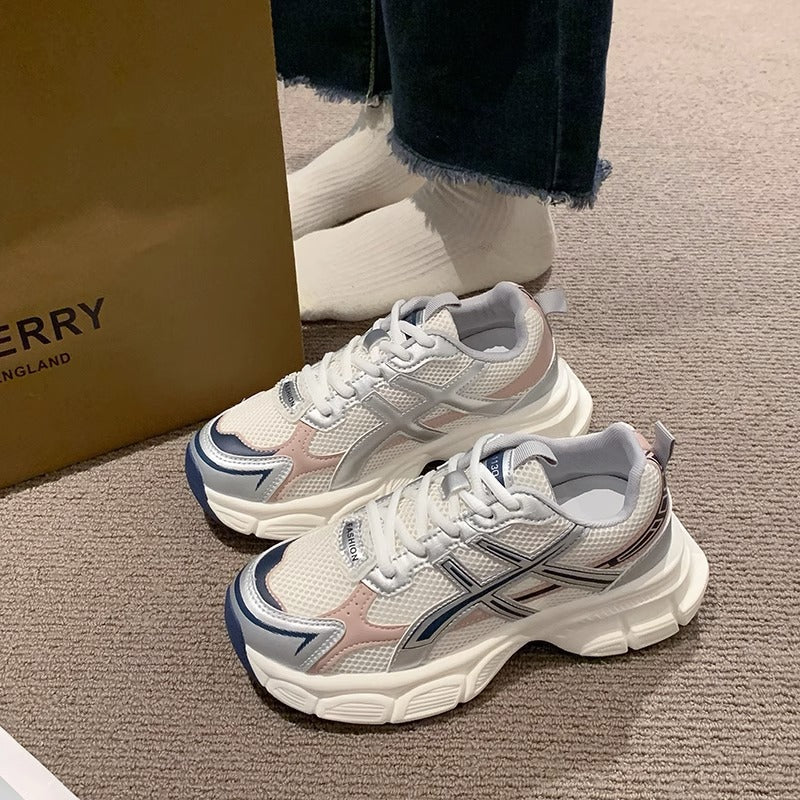 Women's Sporty Lifestyle Sneakers with Breathable Upper Material Mune Fashion