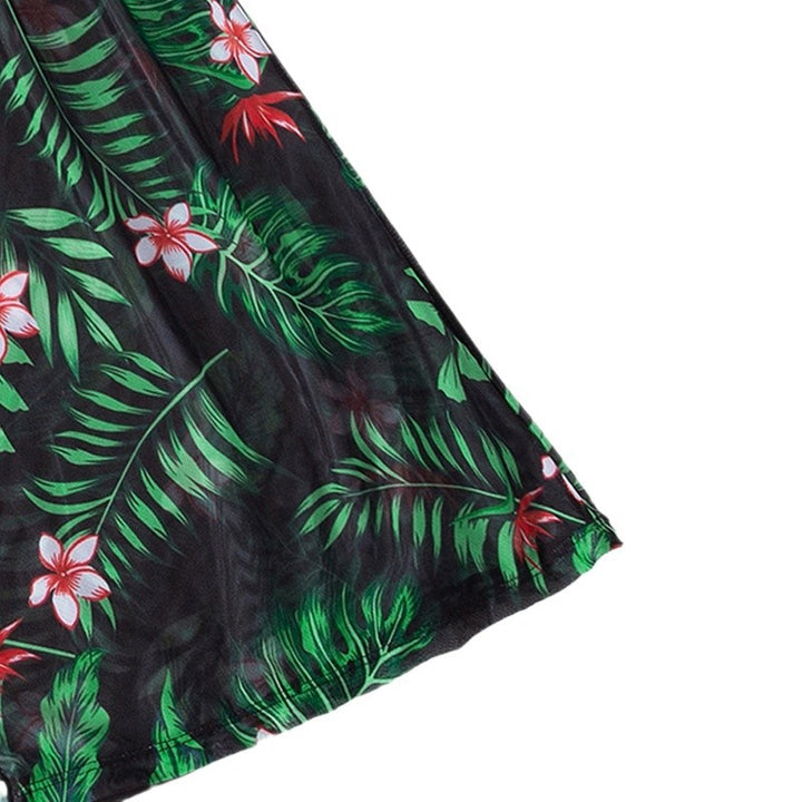 Women's beach dress with floral pattern and light cover-up Mune Fashion