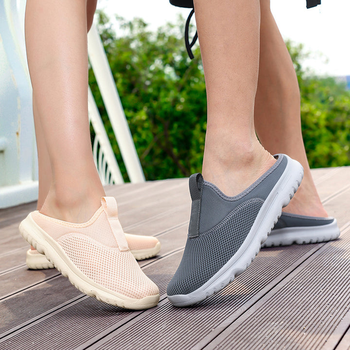Women’s lightweight quick-drying beach and pool slippers made of breathable honeycomb mesh with flexible profiled lightweight sole Mune Fashion