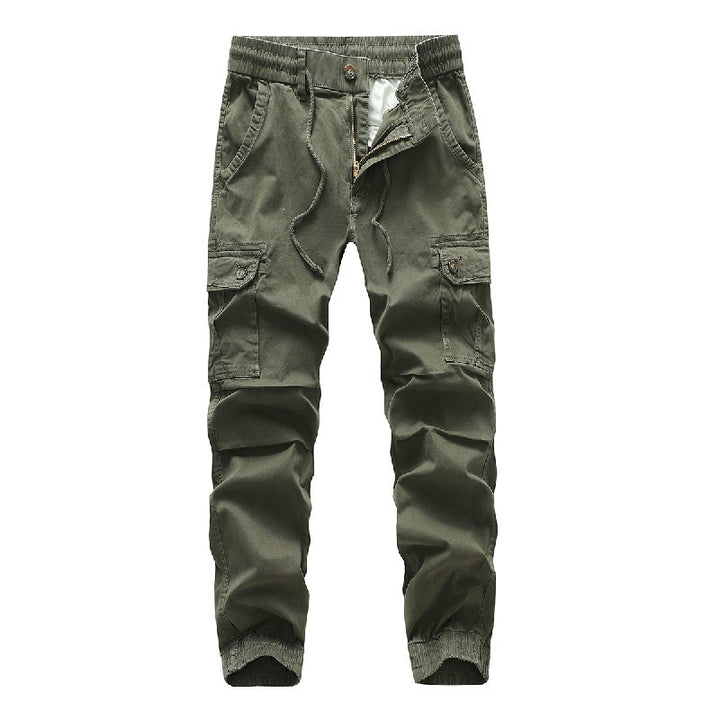 Men's Cargo Jogger Pants with Drawstring, Multiple Pockets & Elastic Cuffs Mune Fashion