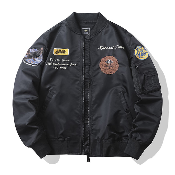 Men's Urban Bomber Jacket with Embroideries Mune Fashion