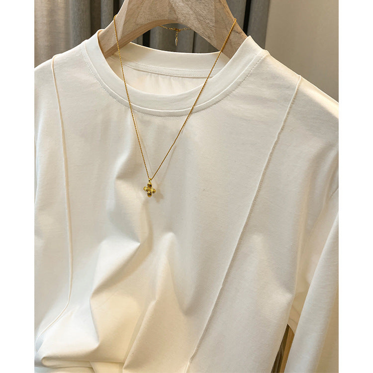 Women's Comfortable Long Sleeve Shirt Made of High-Quality Cotton Mune Fashion