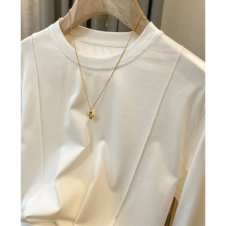 Women's Comfortable Long Sleeve Shirt Made of High-Quality Cotton Mune Fashion