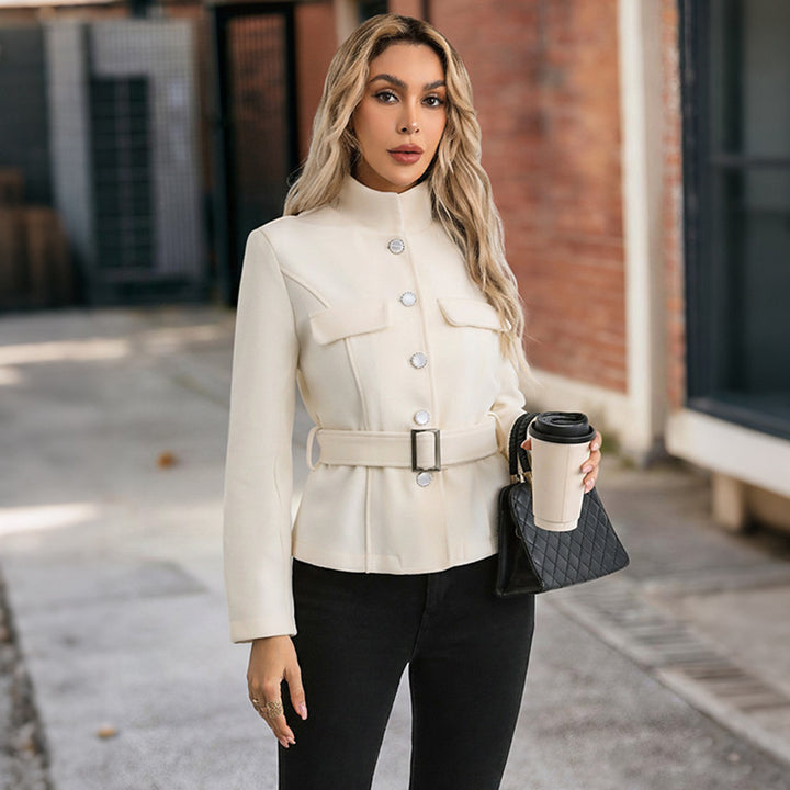 Women's Elegant Utility Jacket with Patch Pockets Mune Fashion
