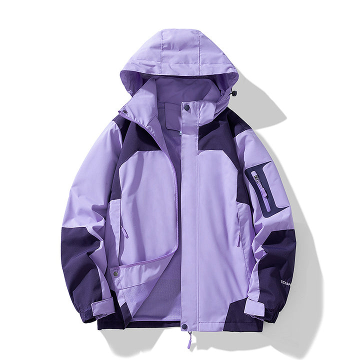 Men's Technical Outdoor Softshell Jacket with Hood, Arm Pocket and Mesh Lining Mune Fashion