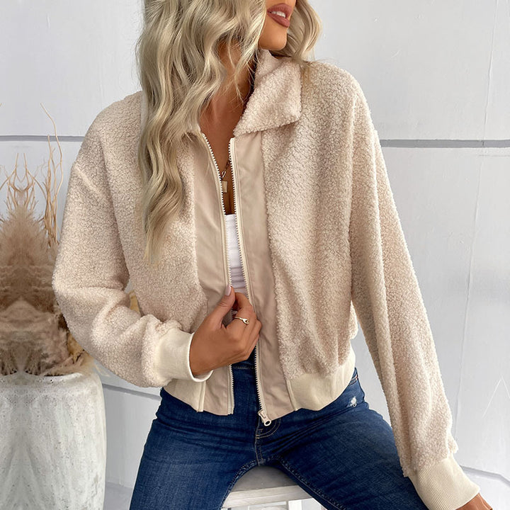 Women Cozy Fleece Jacket Mune Fashion