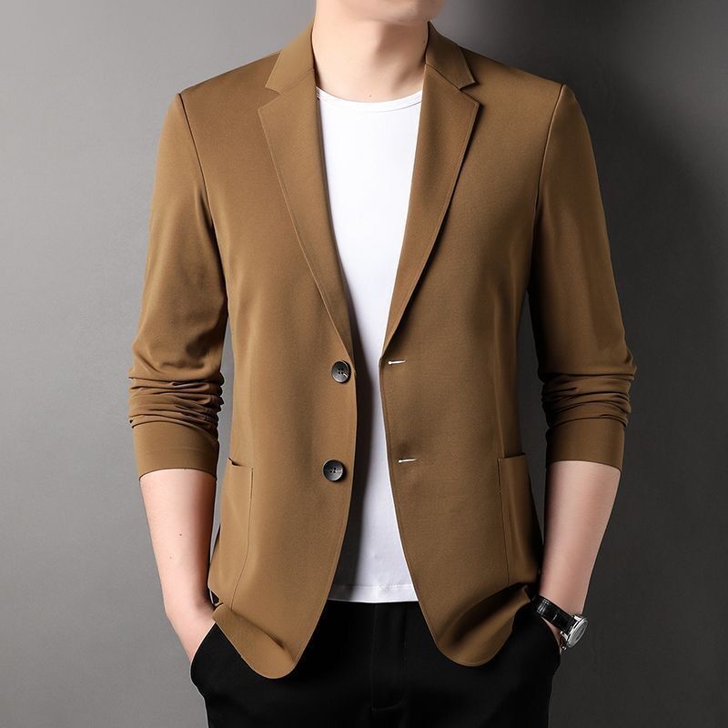 Men's Lightweight Unstructured Jersey Blazer with Stretch and Patch Pockets Mune Fashion