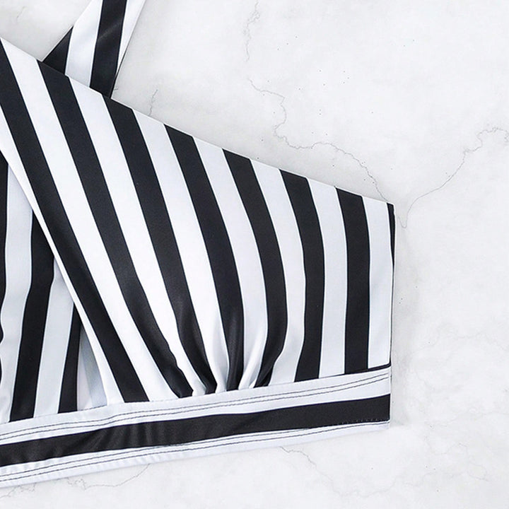 Ladies triangle bikini top with stylish wrap design and elastic straps Mune Fashion