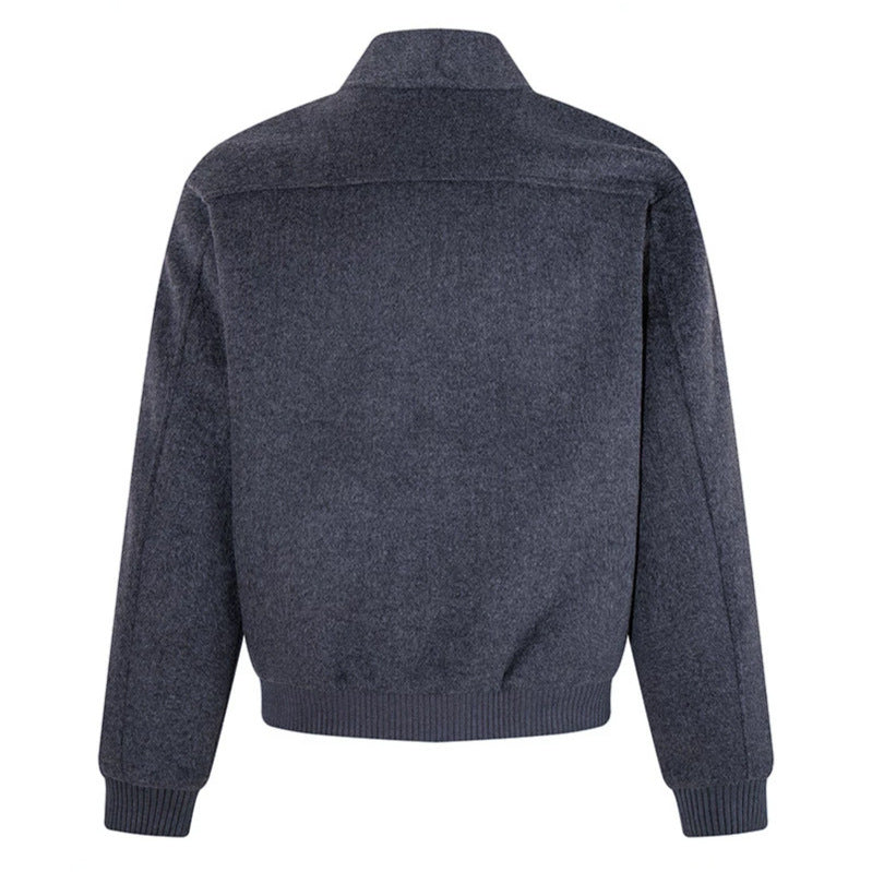 Women's short-cut bomber jacket with concealed zipper and ribbed cuffs Mune Fashion