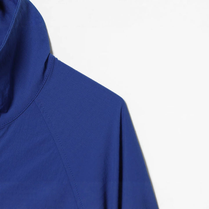 Women's short jacket with stand-up collar, gathered balloon sleeves, and drawstring hem Drune