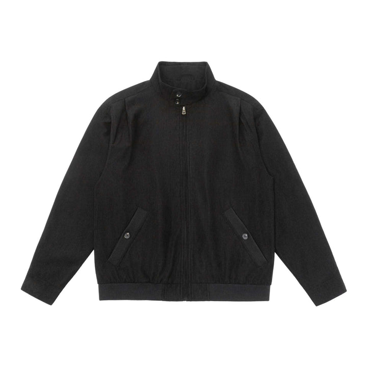 Men's Padded Jacket in Cord Look with Stand-Up Collar and Flap Pockets Mune Fashion