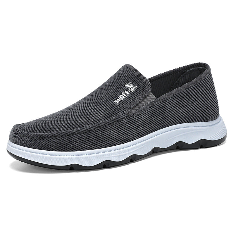 Men's lightweight breathable slip-on casual slippers with ribbed textile upper and shock-absorbing EVA midsole Mune Fashion