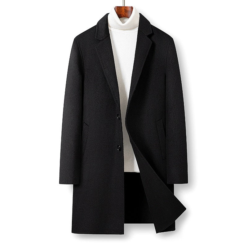 Women Modern Tailored Longer Overcoat Drune