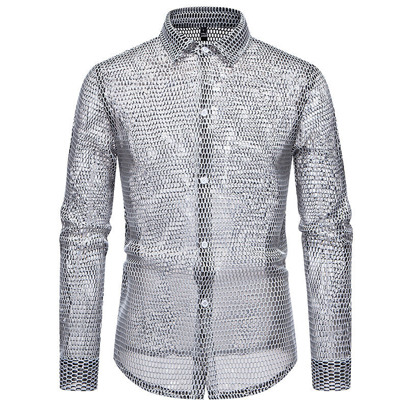 Men's mesh shirt made of high-quality material with innovative design Mune Fashion