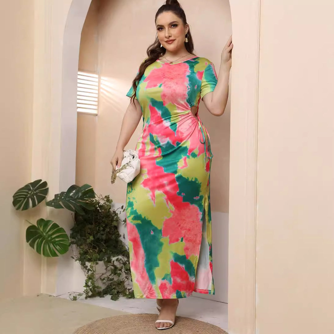 Women's maxi dress with elegant color gradient Mune Fashion