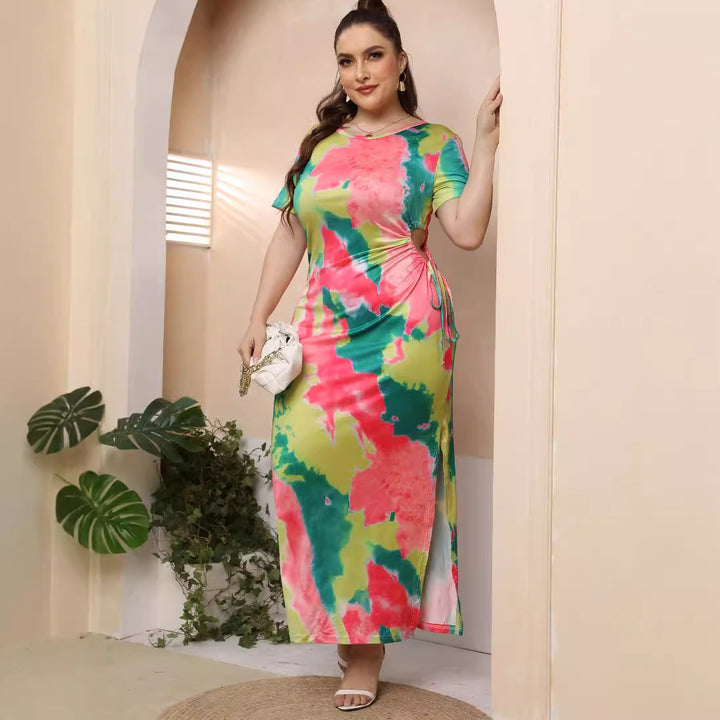 Women's maxi dress with elegant color gradient Mune Fashion