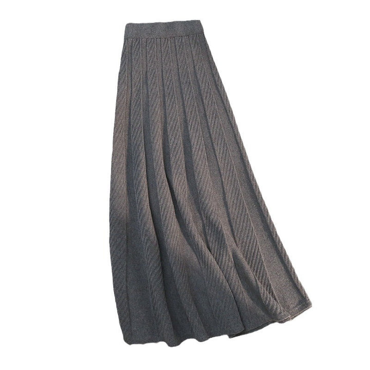 Women Pleated Maxi Skirt with High Waist Mune Fashion
