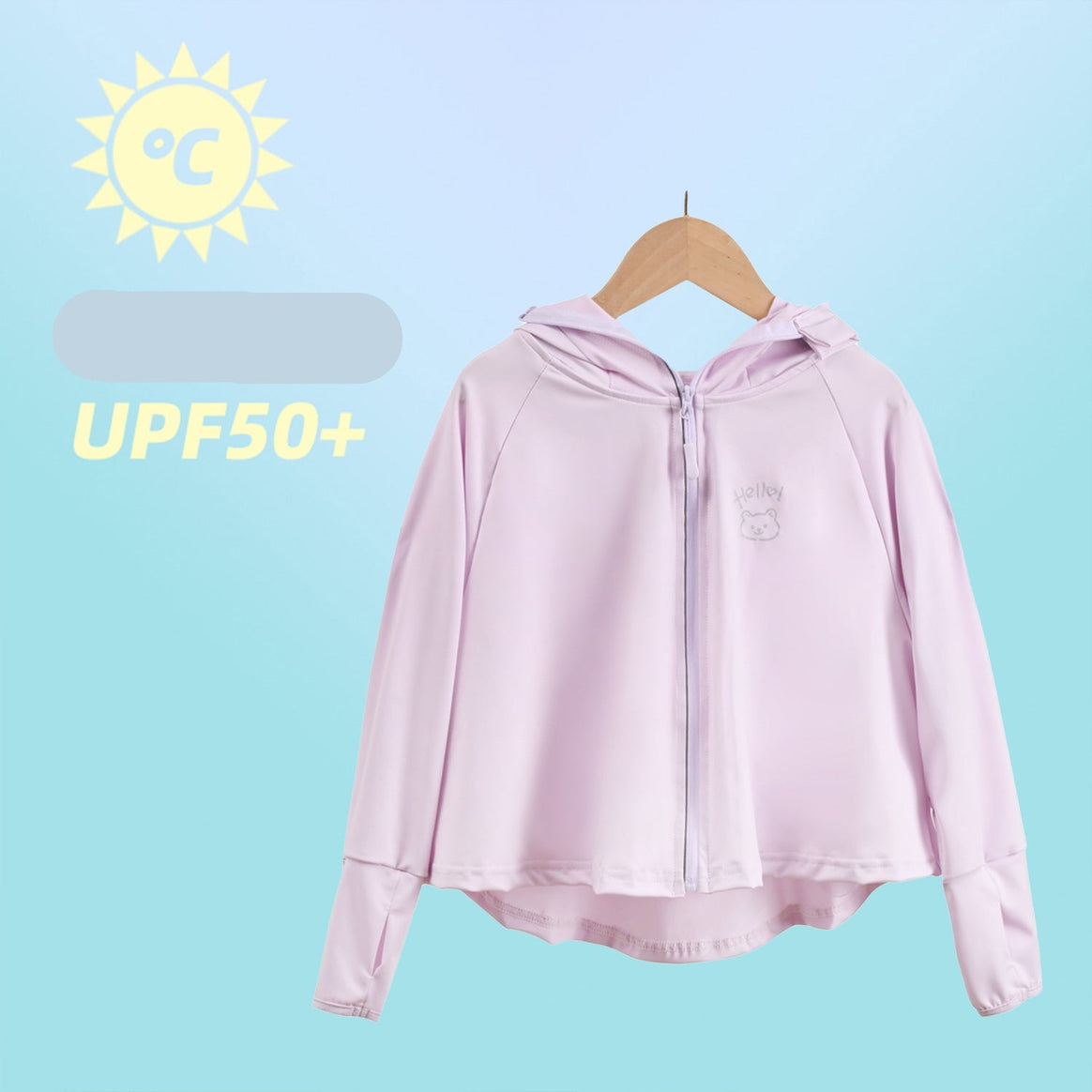 Women Lightweight Sports Jacket with Hood and Playful Animal Design Mune Fashion