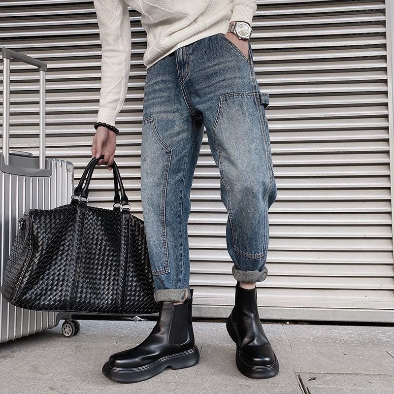 Men's Casual and Comfortable Baggy Jeans Mune Fashion
