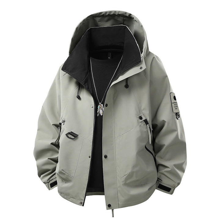 Men's outdoor softshell jacket with water-repellent membrane, versatile utility pockets, and adjustable cuffs Mune Fashion