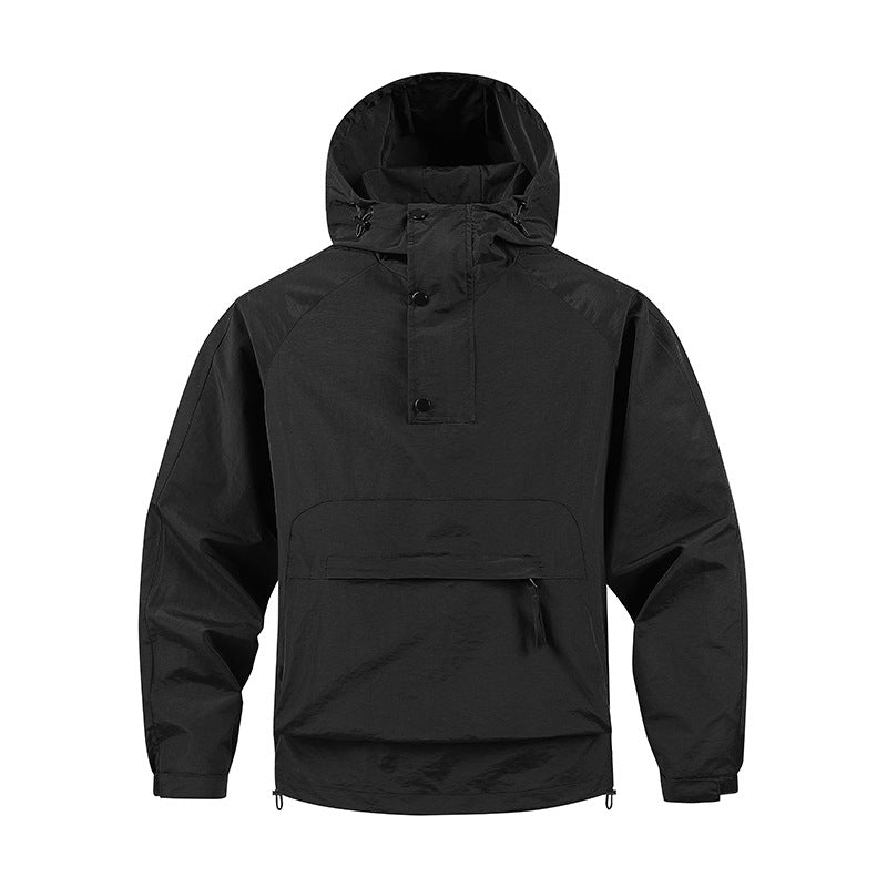 Men's Functional Outdoor Jacket with High Collar