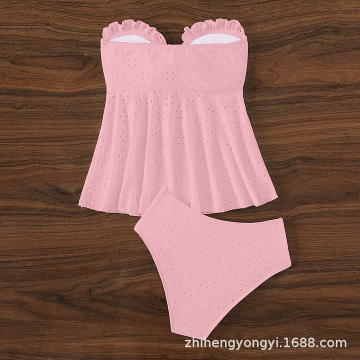 Women's Bustier Swimsuit with Elegant Ruffle Design Mune Fashion