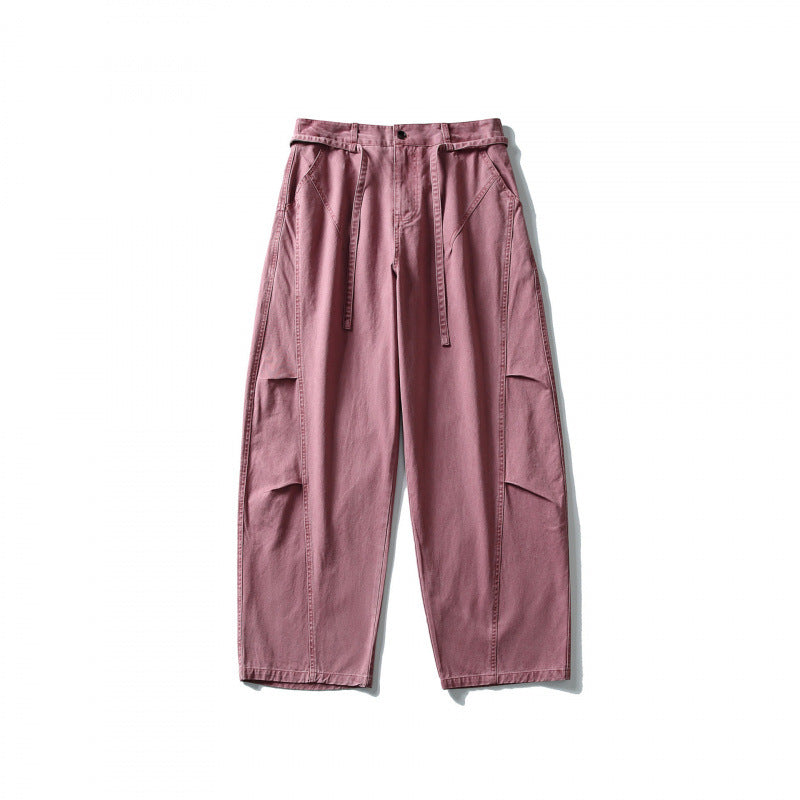 Men's Utility Cargo Pants in a wide Relaxed Fit with drawstring waistband and patch leg pockets Mune Fashion