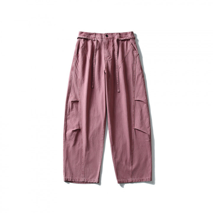 Men's Utility Cargo Pants in a wide Relaxed Fit with drawstring waistband and patch leg pockets Mune Fashion