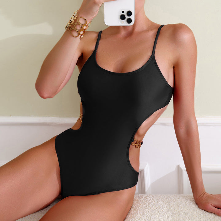 Women's One-Piece Swimsuit with Elegant Cut-Out Design Mune Fashion