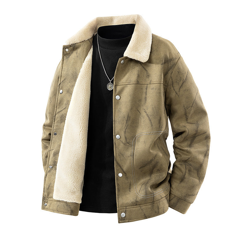 Men's Fashion Jacket with Teddy Fur Lining Mune Fashion