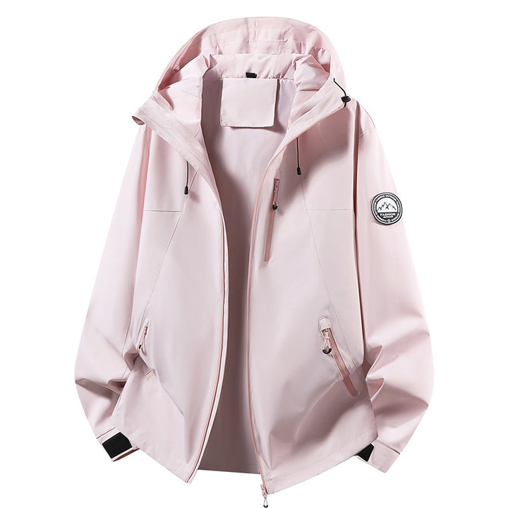 Unisex ultralight waterproof hooded jacket with welded seams and chest zipper Mune Fashion