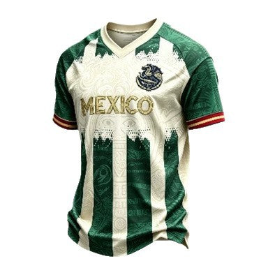 Unisex v-neck retro style jersey with Uruguay crest and flag patches Mune Fashion