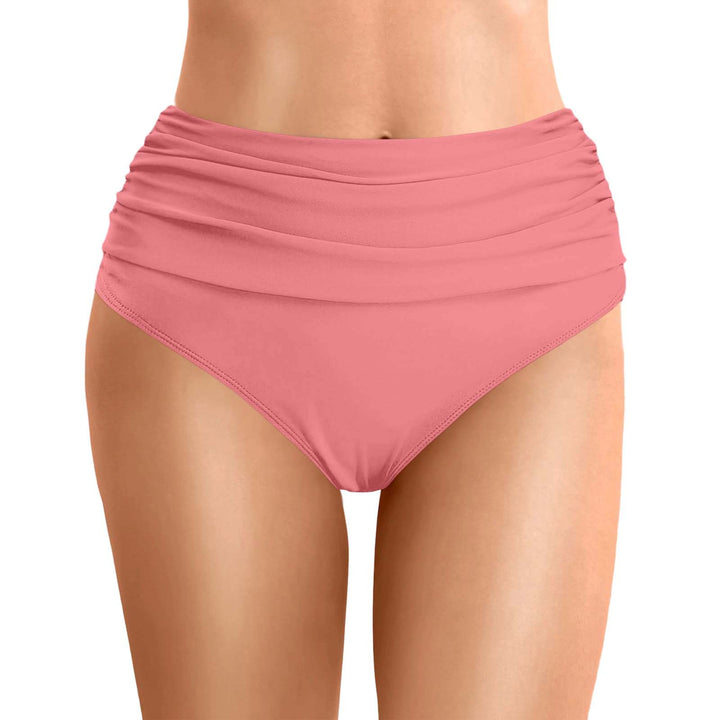 Women's High-Waisted Bikini Bottoms with Flattering Design Mune Fashion