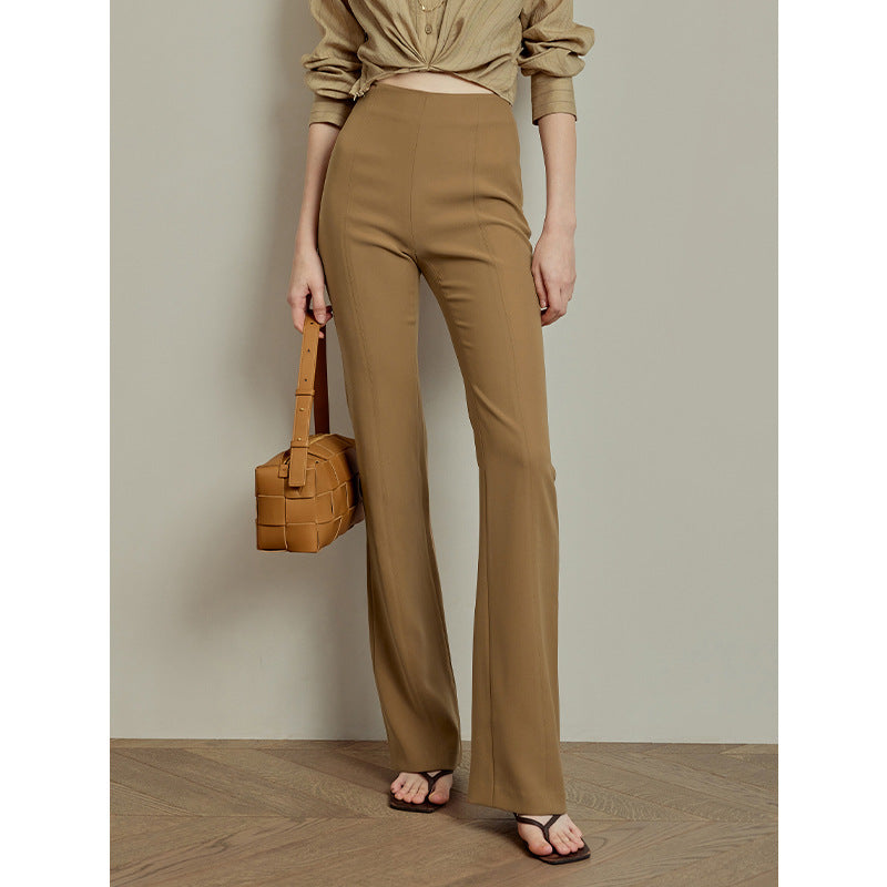 Ladies Elegant and figure-hugging Flared Trousers Drune