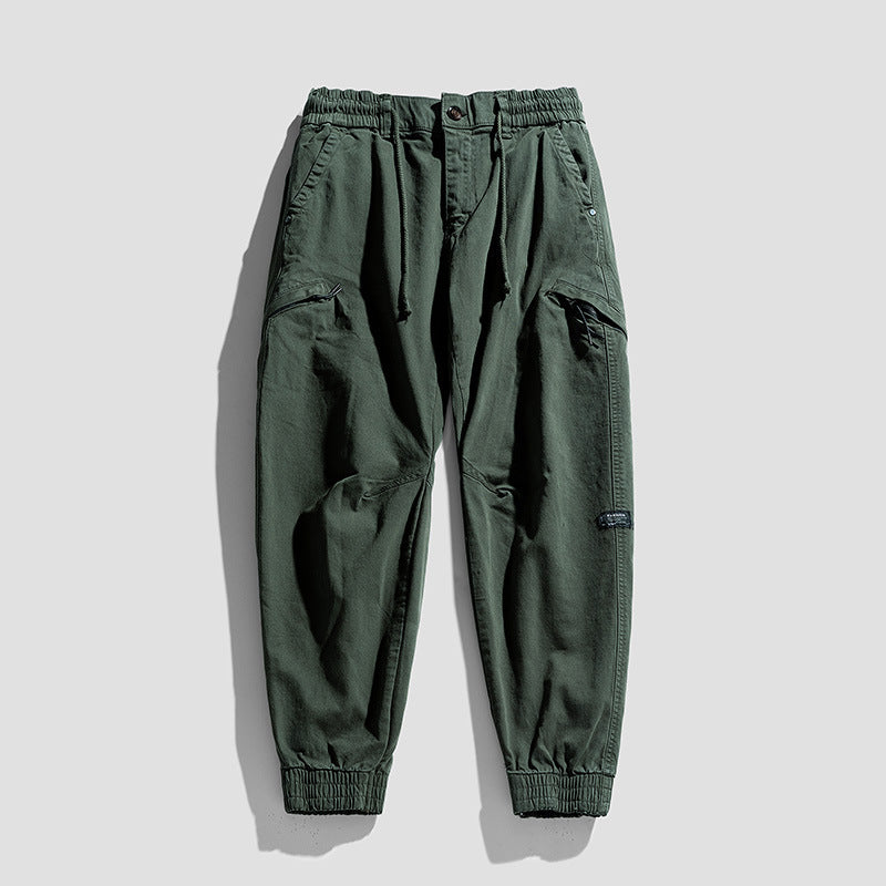 Herren Cargo-Jogginghose im Utility-Look mit elastischem Bund, Kniepaneelen und Klappentaschen Mune Fashion