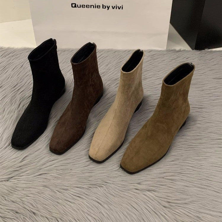 Women Elegant Ankle Boots made of Synthetic Leather Mune Fashion