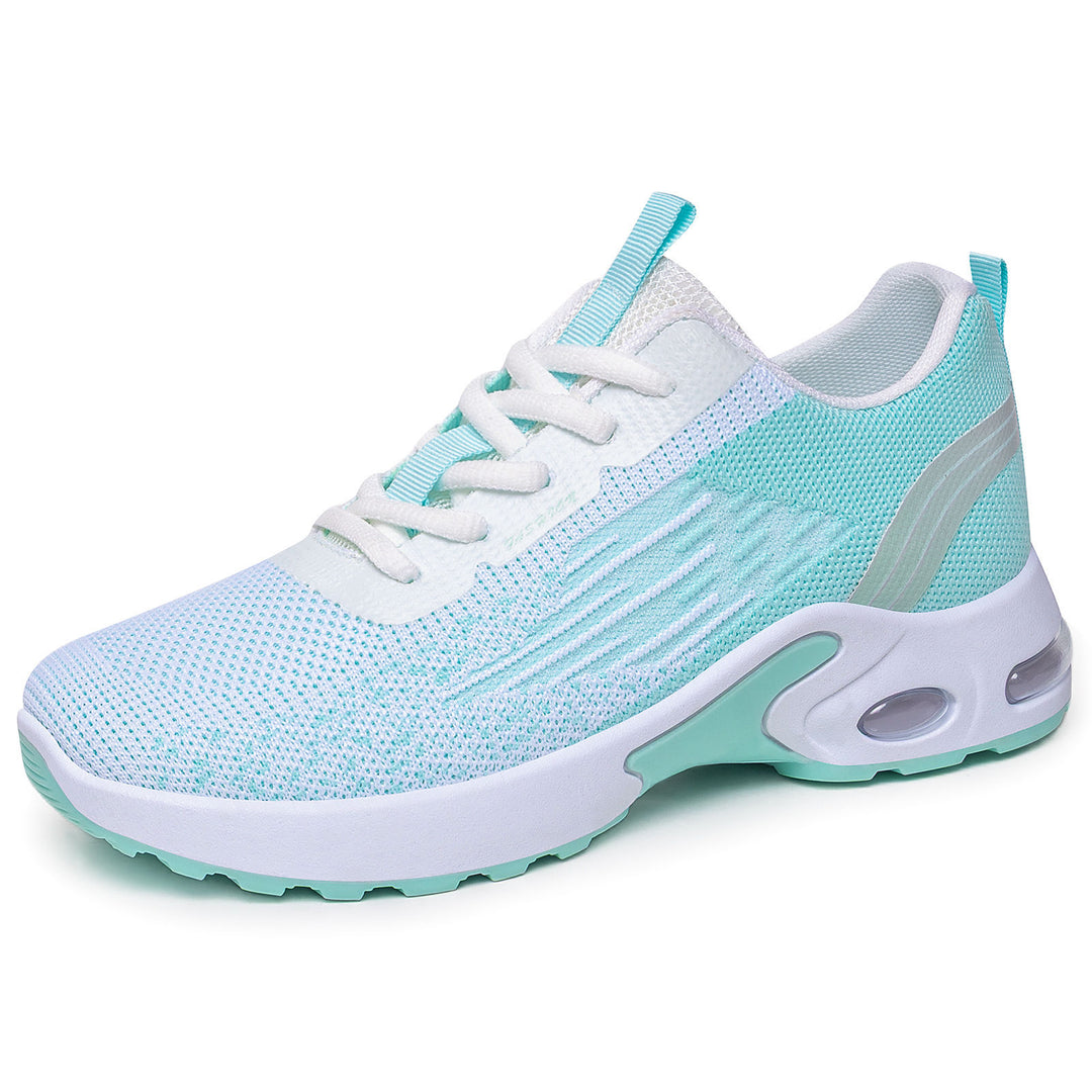 Men's lightweight knit performance sneakers with visible air chamber cushioning and flexible outsole Mune Fashion